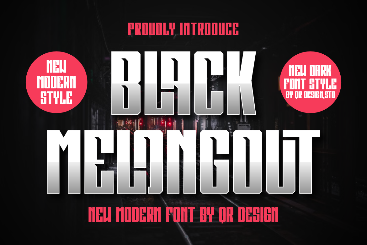 Пример шрифта Black Melongout