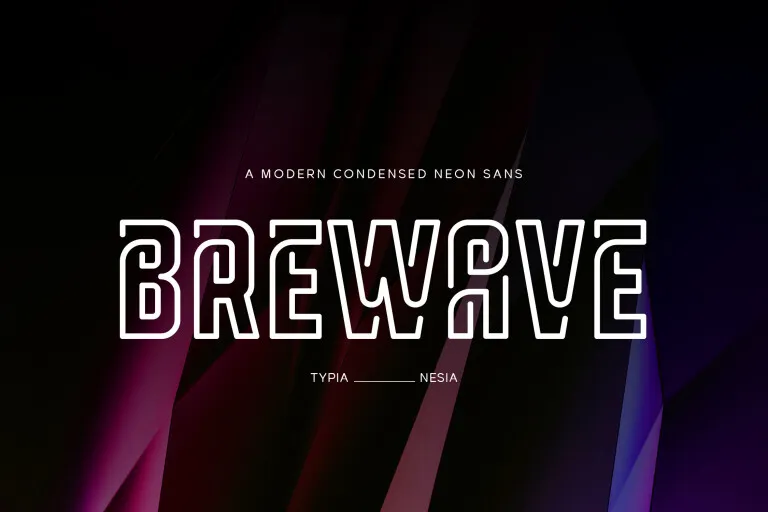 Пример шрифта Brewave