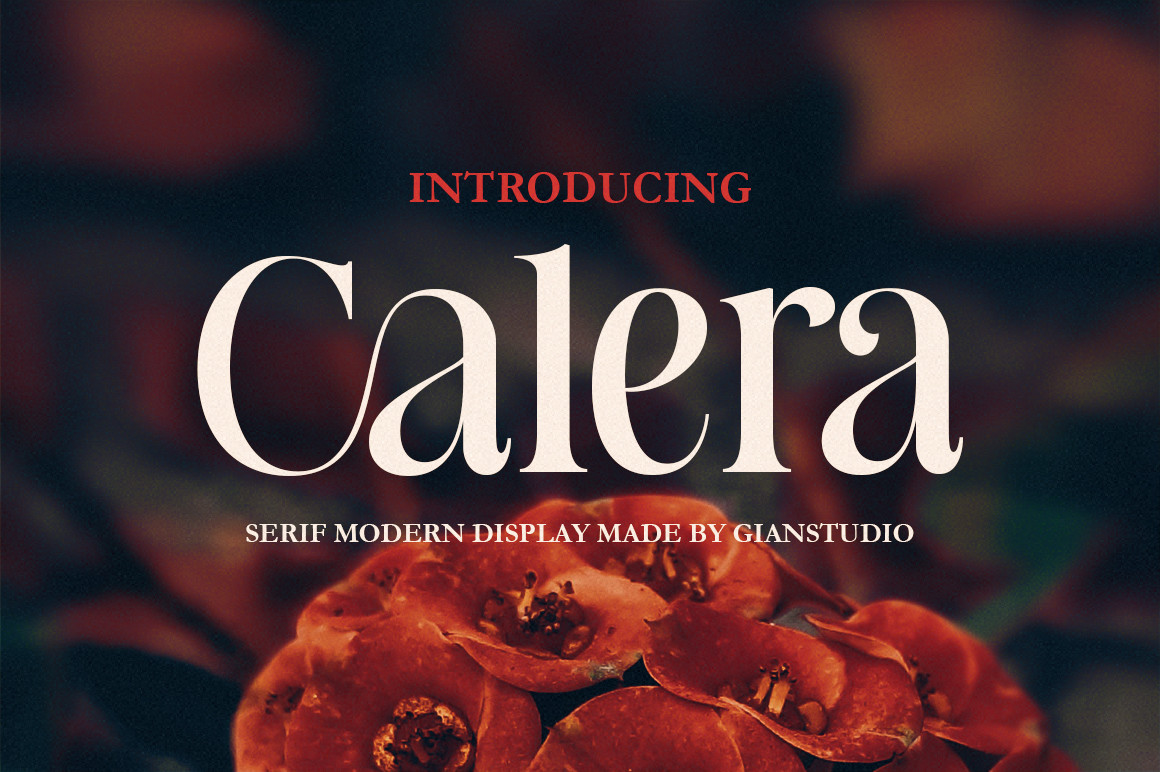 Пример шрифта Calera