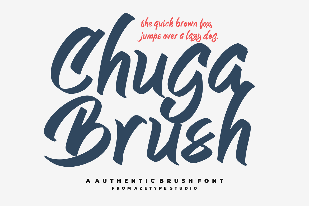 Пример шрифта AZ Chuga Brush