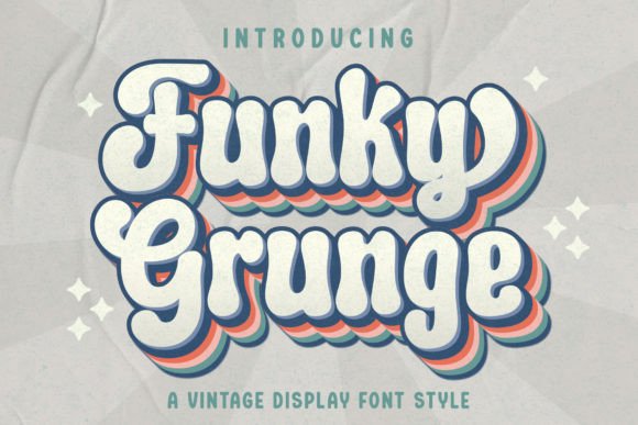 Пример шрифта Funky Grunge Regular