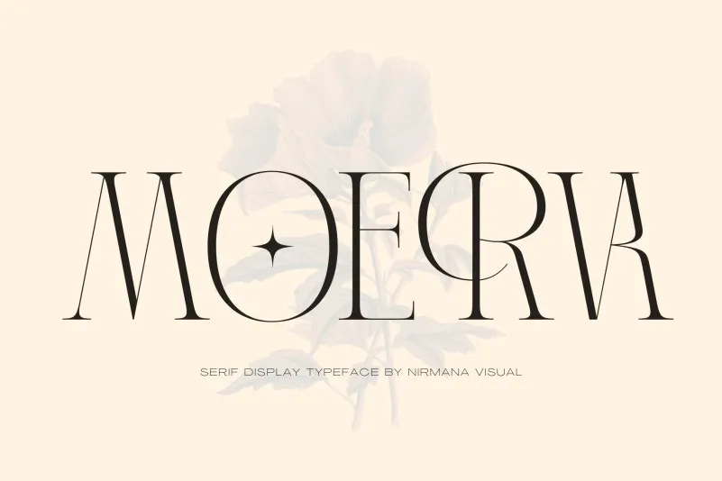 Пример шрифта Moerva
