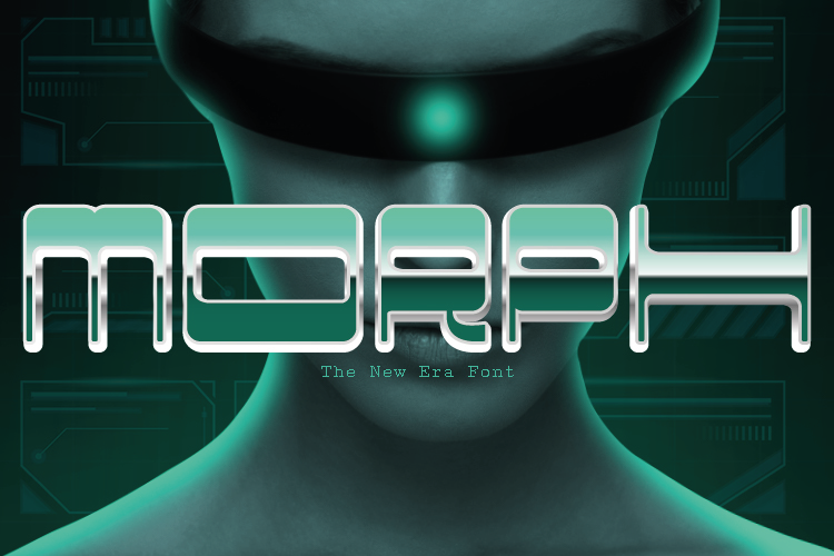 Пример шрифта Morph