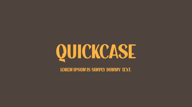 Пример шрифта Quickcase