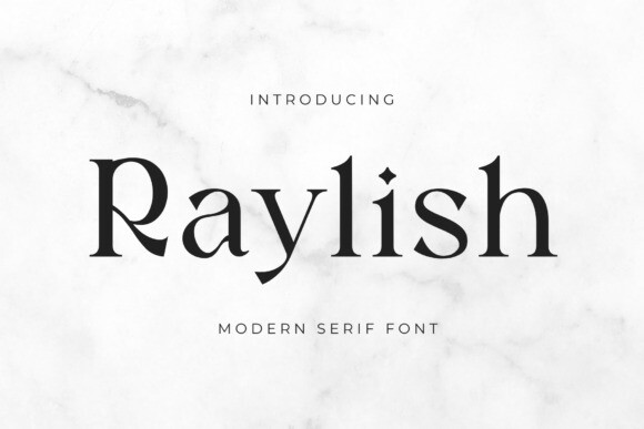 Пример шрифта Raylish