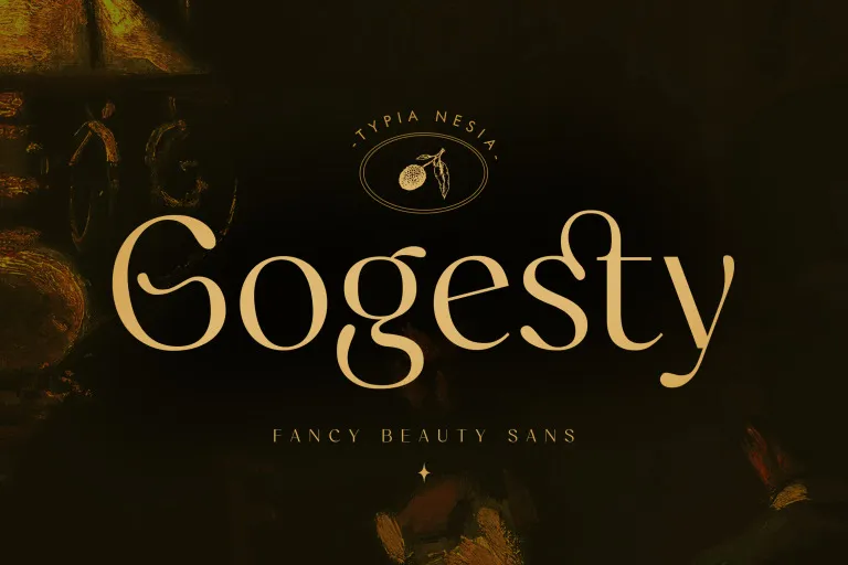 Пример шрифта Gogesty