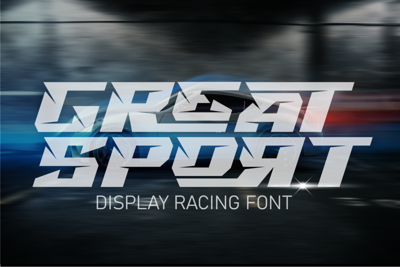 Пример шрифта Great Sport Light