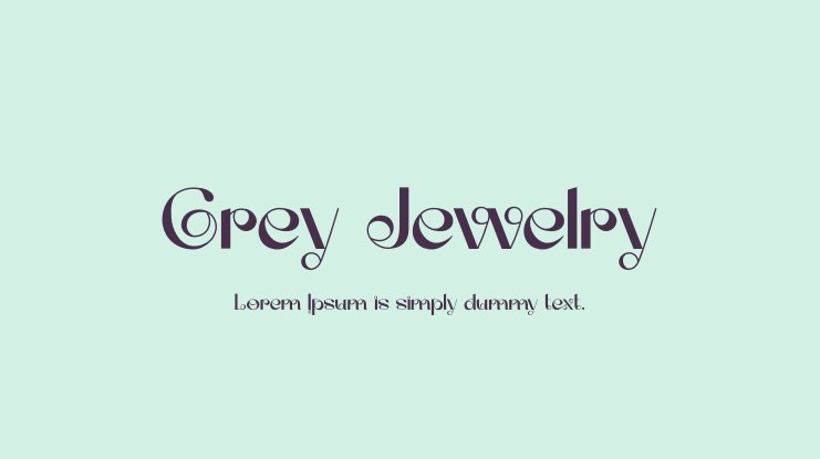 Пример шрифта Grey Jewelry