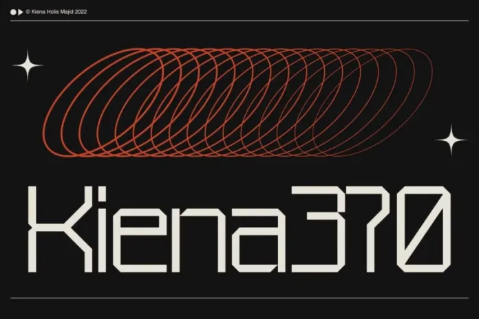 Пример шрифта Kiena