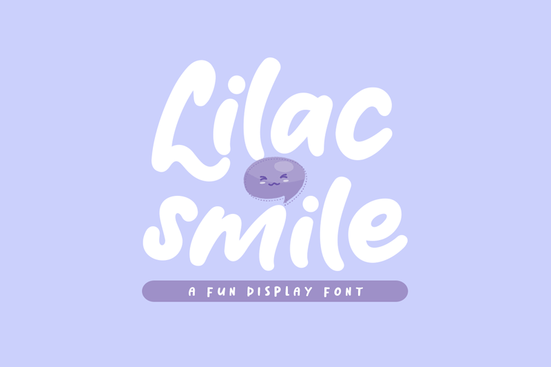 Пример шрифта Lilac Smile