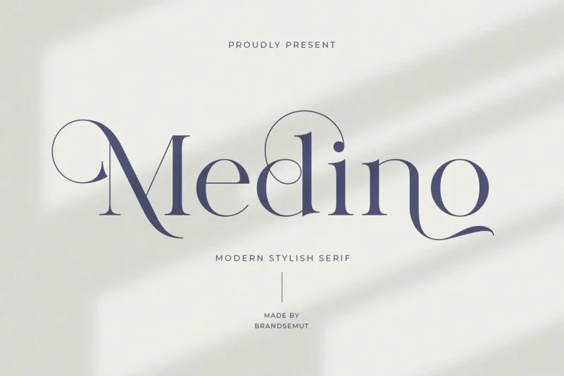 Пример шрифта Medino