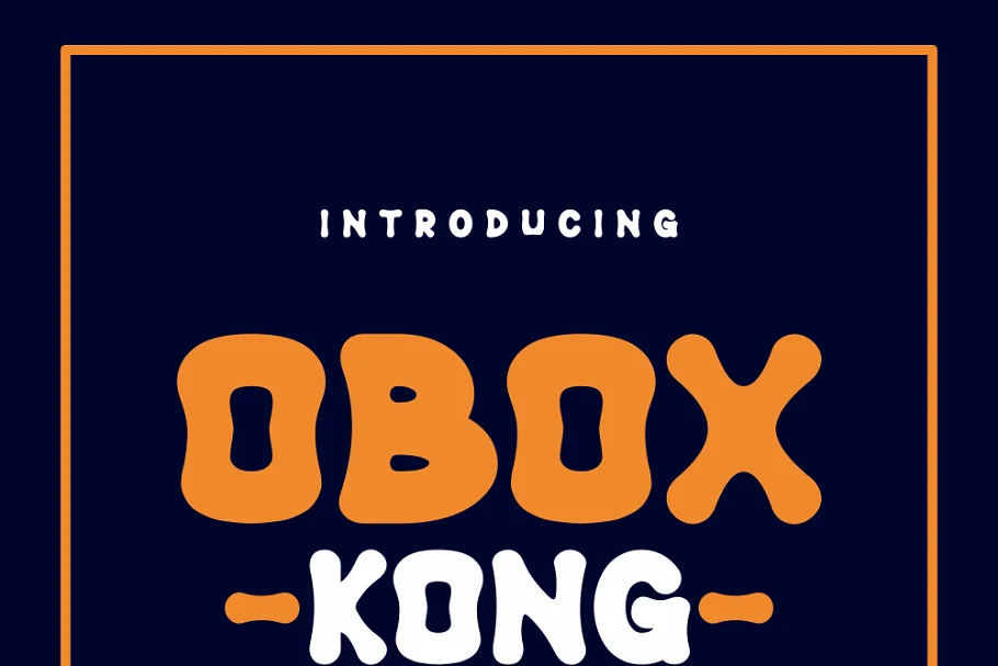 Пример шрифта Obox Kong