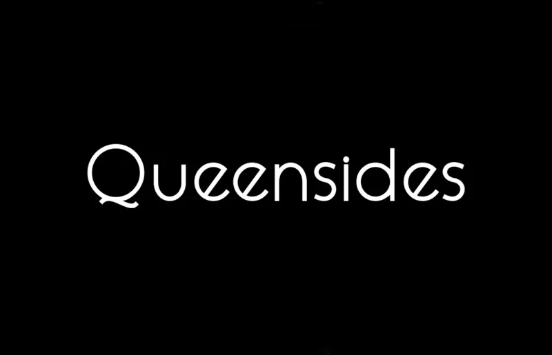 Пример шрифта Queensides Regular