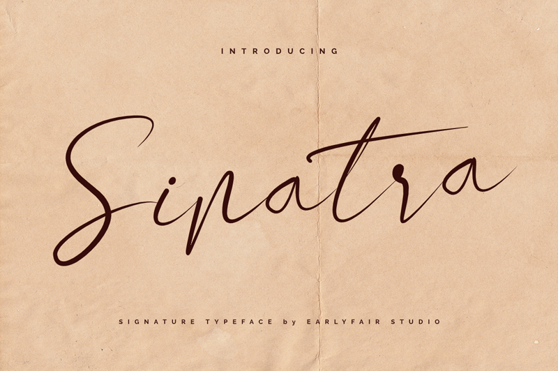 Пример шрифта Sinatra Regular