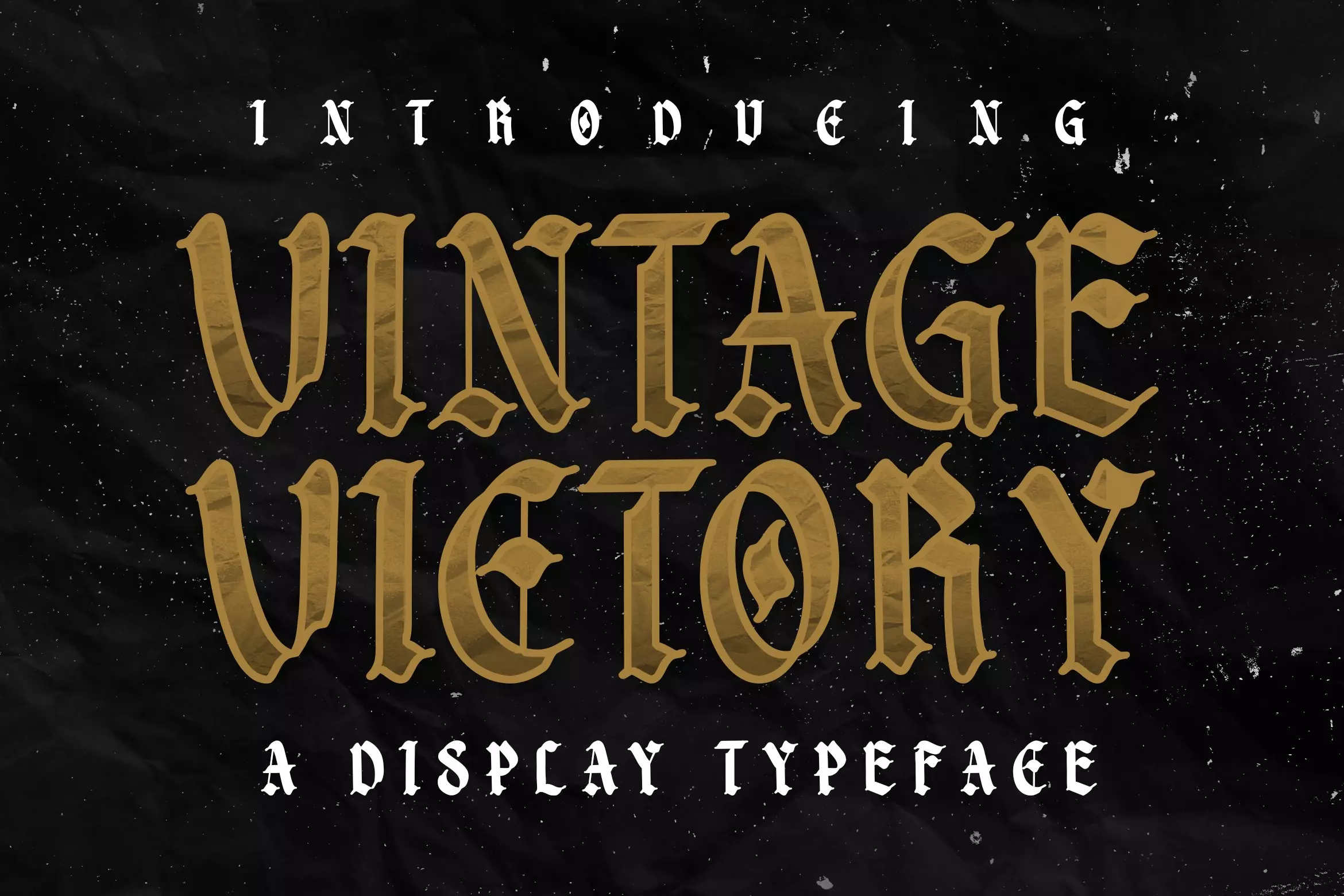 Пример шрифта Vintage Victory
