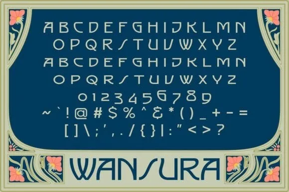 Пример шрифта Wansura