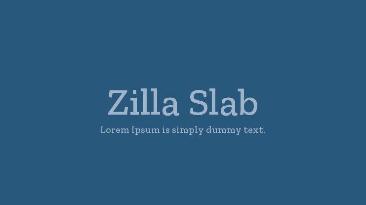 Пример шрифта Zilla