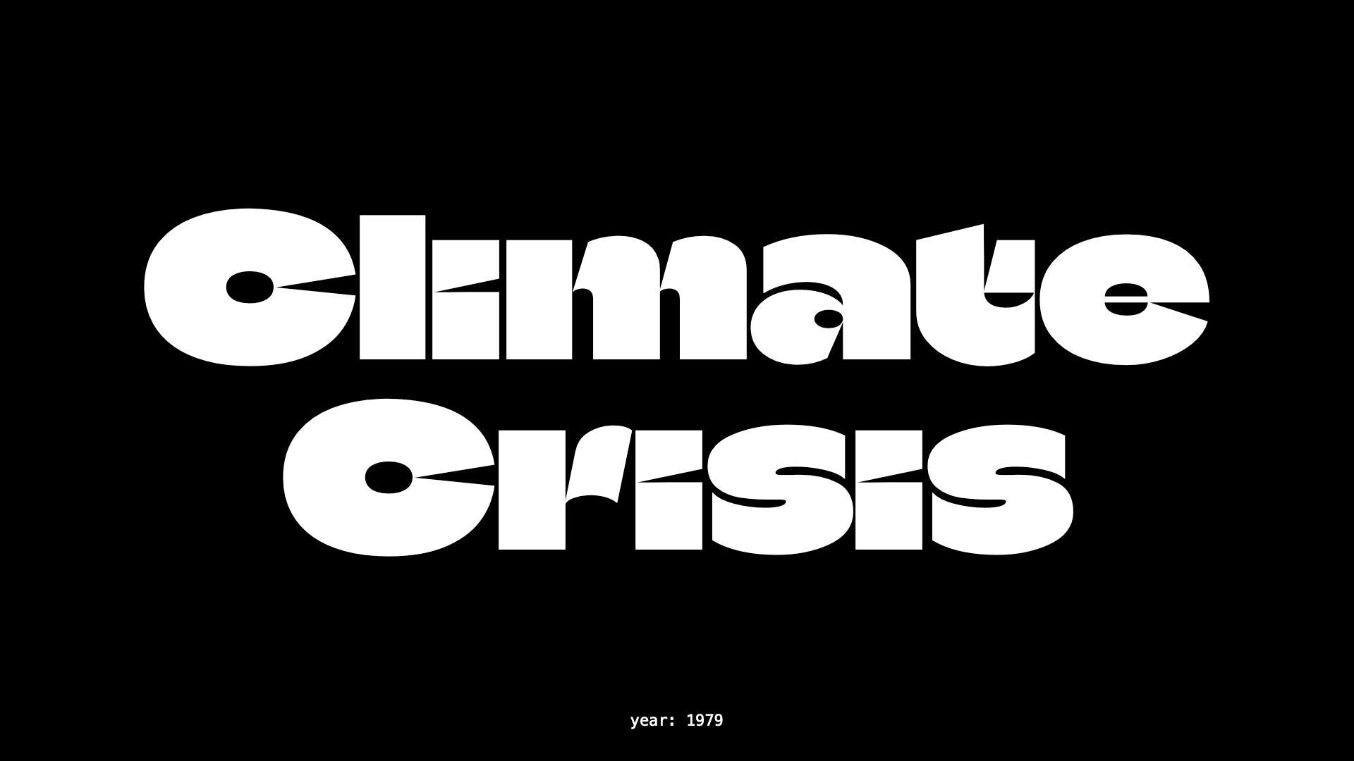 Пример шрифта Climate Crisis Regular