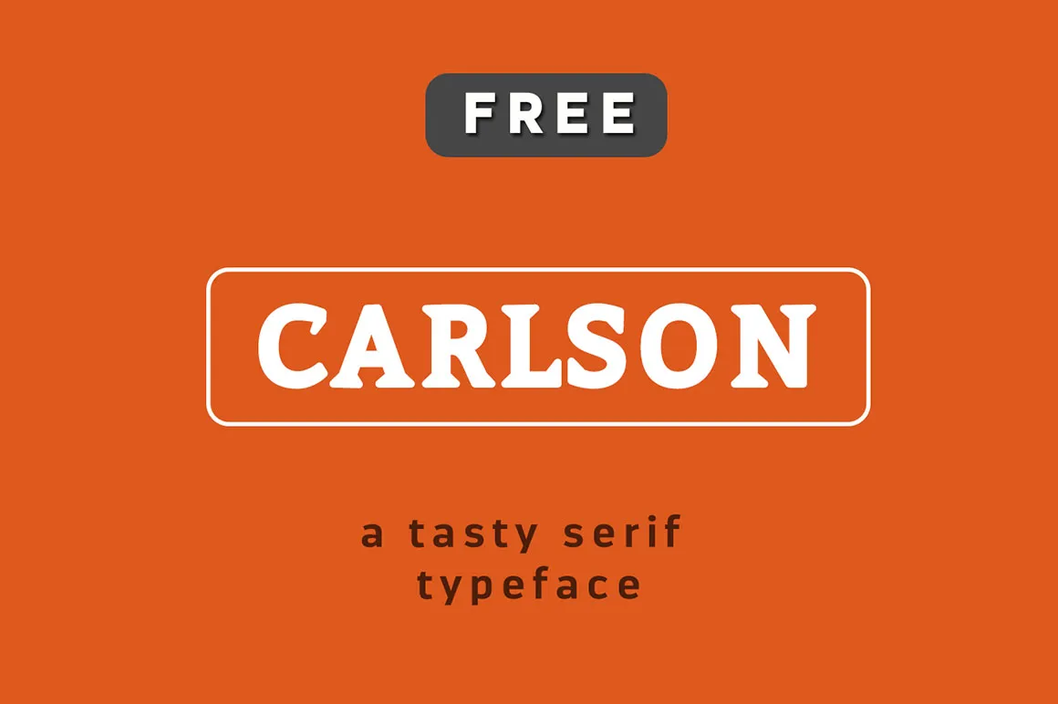Пример шрифта Carlson