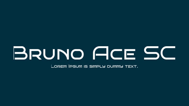 Пример шрифта Bruno Ace SC