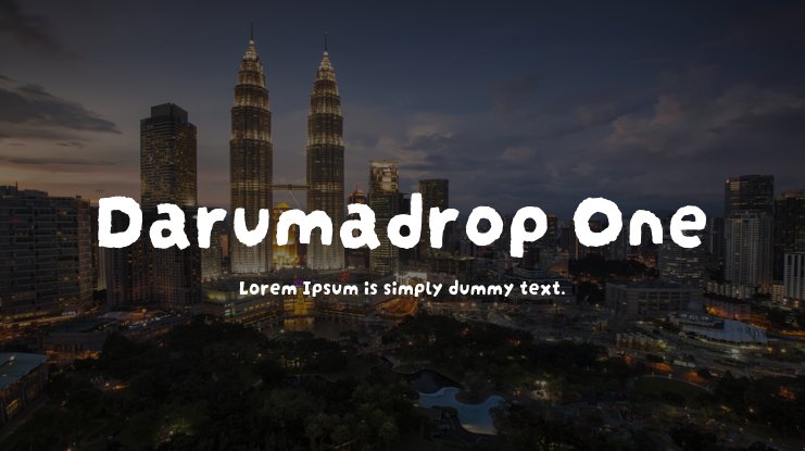 Пример шрифта Darumadrop One