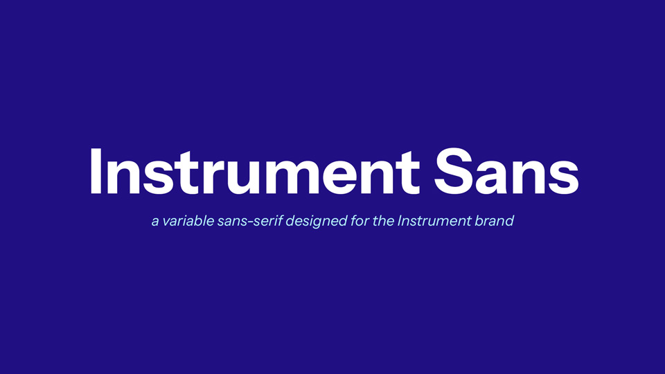 Пример шрифта Instrument Sans
