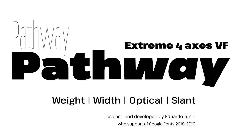 Пример шрифта Pathway Extreme Condensed Light