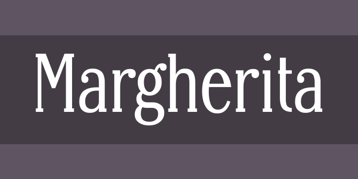 Пример шрифта Margherita
