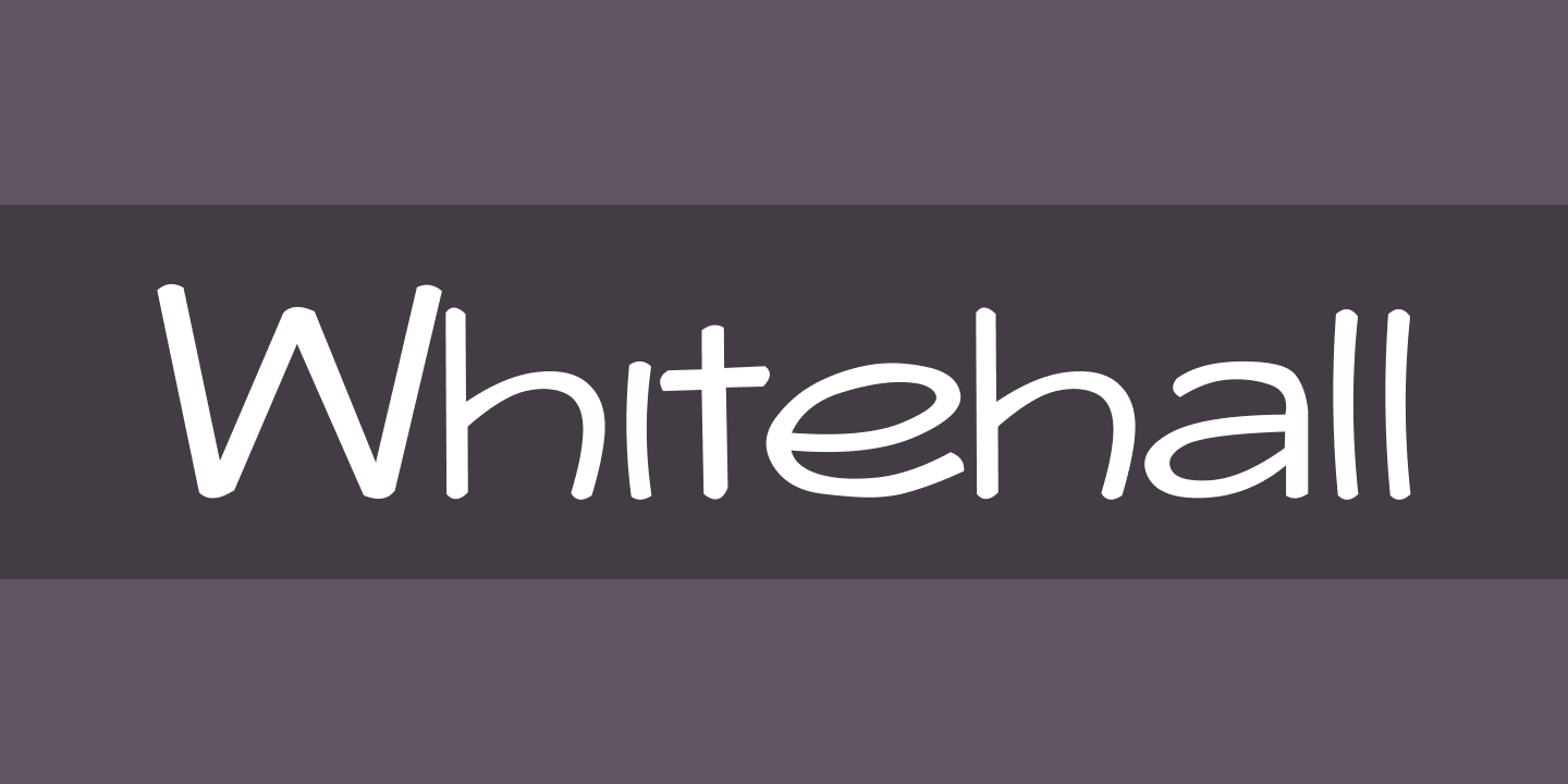 Пример шрифта Whitehall