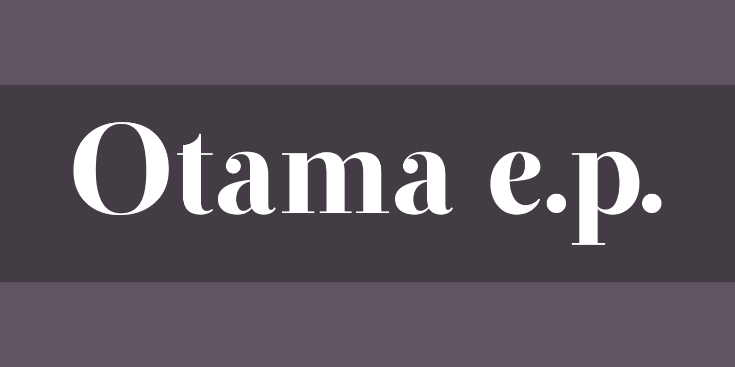 Пример шрифта Otama e.p.