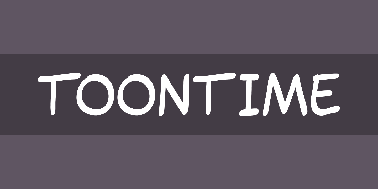 Пример шрифта Toontime Bold Italic