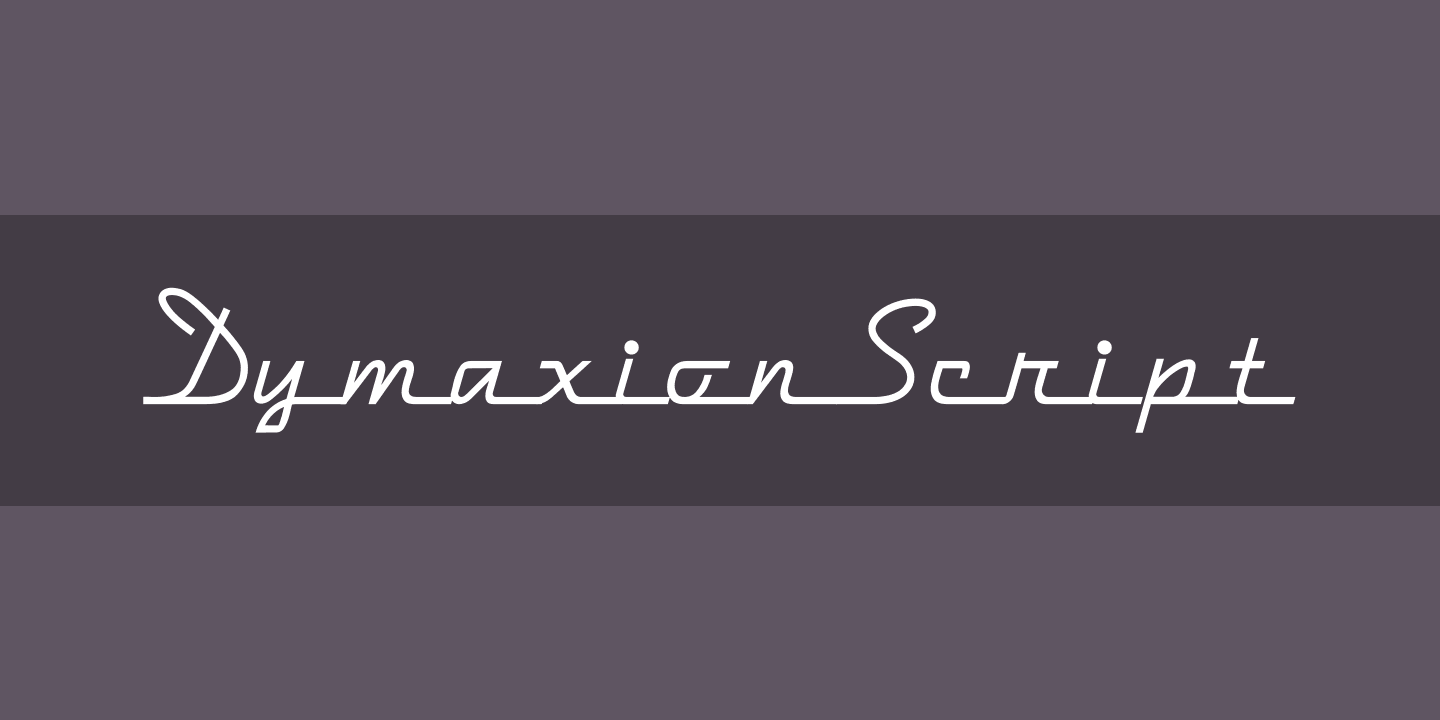 Пример шрифта DymaxionScript Regular