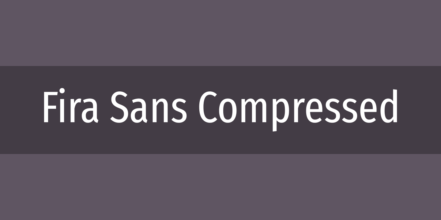 Пример шрифта Fira Sans Compressed Four