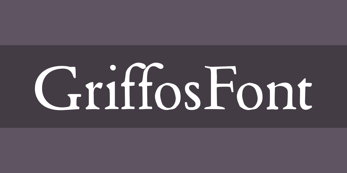 Пример шрифта GriffosFont Regular