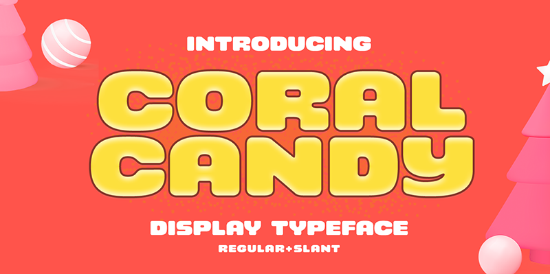 Пример шрифта Coral Candy Regular