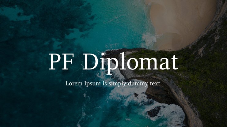 Пример шрифта Diplomat Bold
