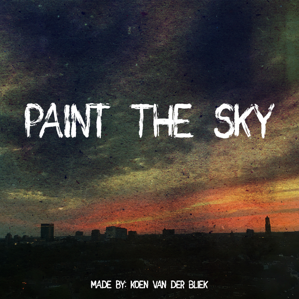Пример шрифта Paint the Sky