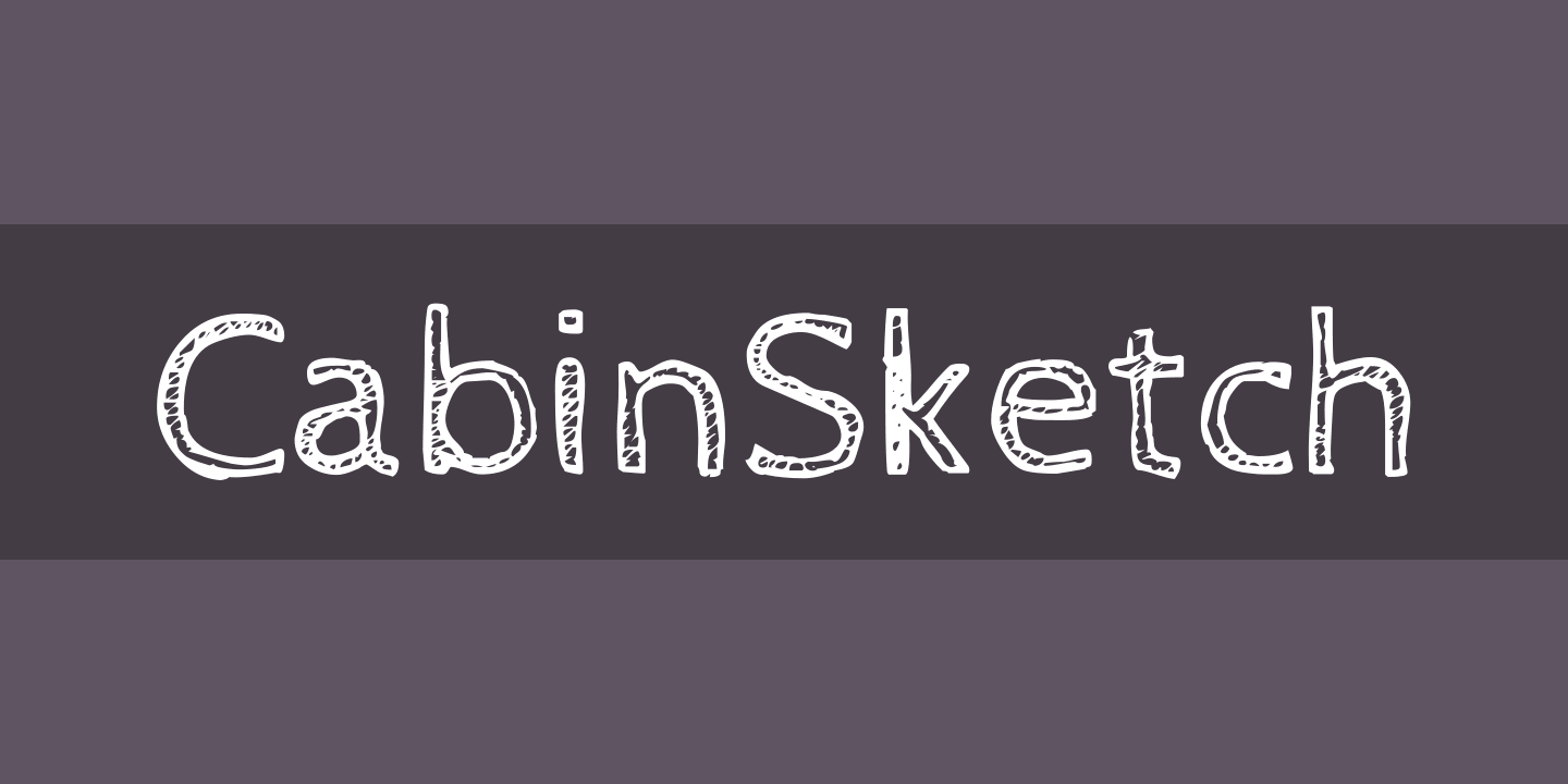 Пример шрифта CabinSketch Regular