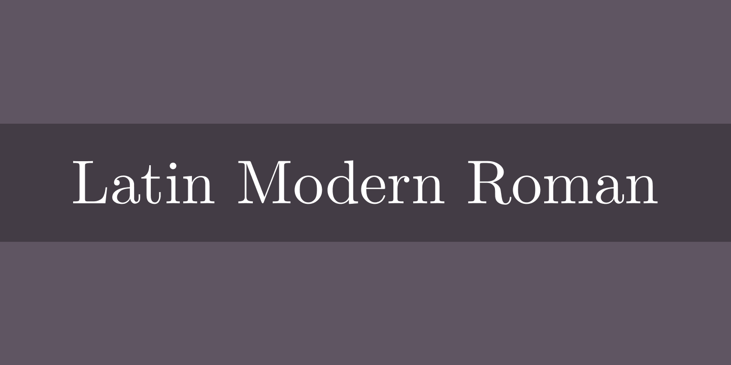 Пример шрифта Latin Modern Roman Demi 10 Regular