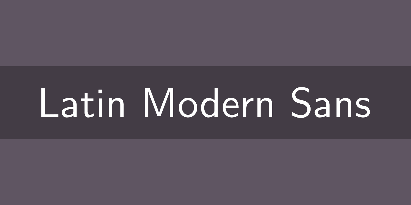 Пример шрифта Latin Modern Sans 10 Bold