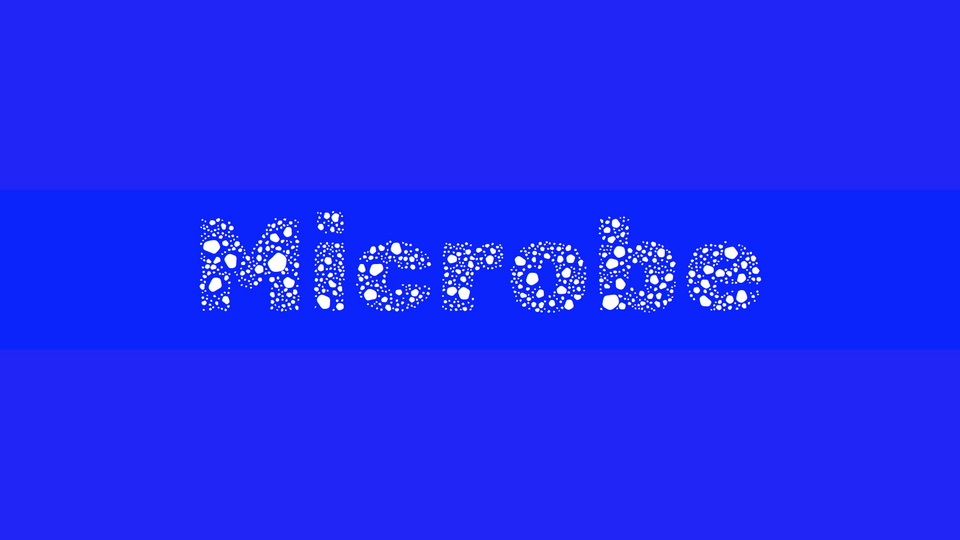 Пример шрифта Mikrobe SemiExpanded