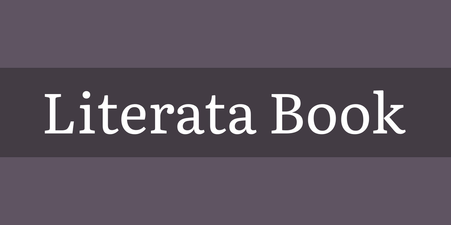 Пример шрифта Literata Book Regular