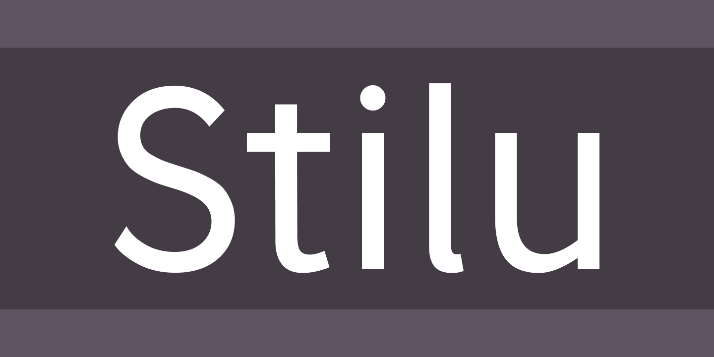 Пример шрифта Stilu SemiBold