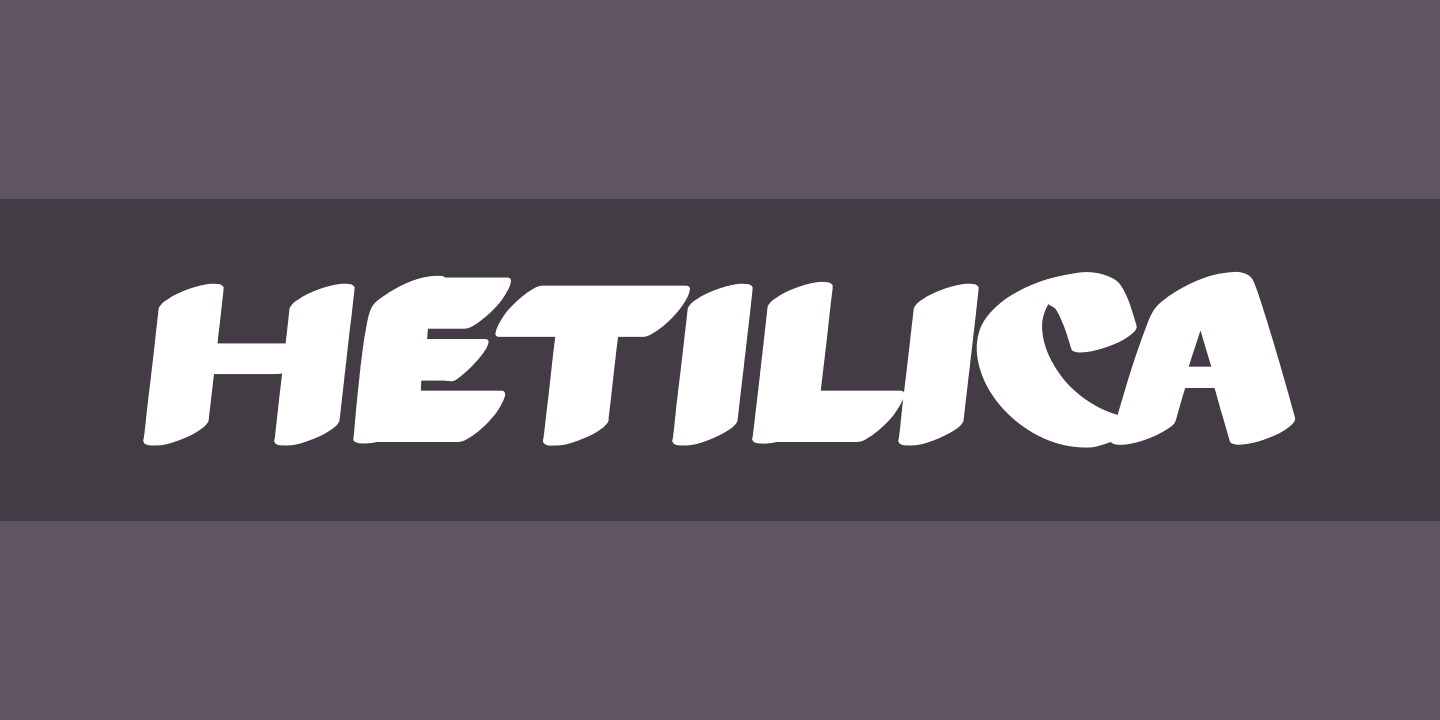 Пример шрифта Hetilica Bold