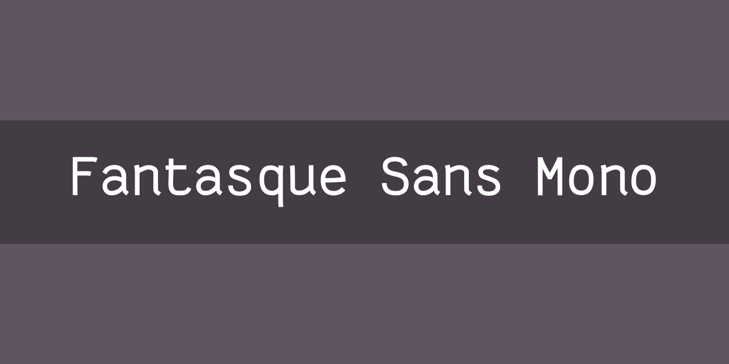 Пример шрифта Fantasque Sans Mono Bold