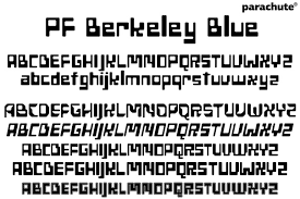 Пример шрифта PF Berkeley Blue Campus