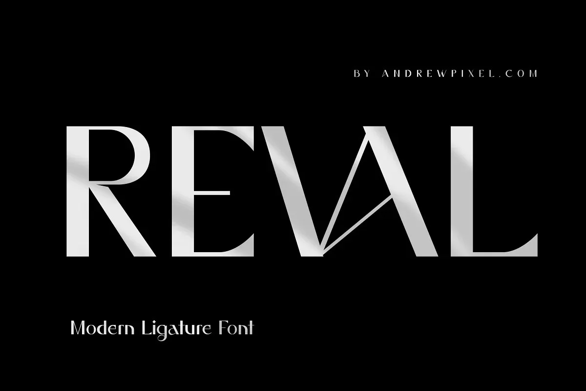 Пример шрифта Reval