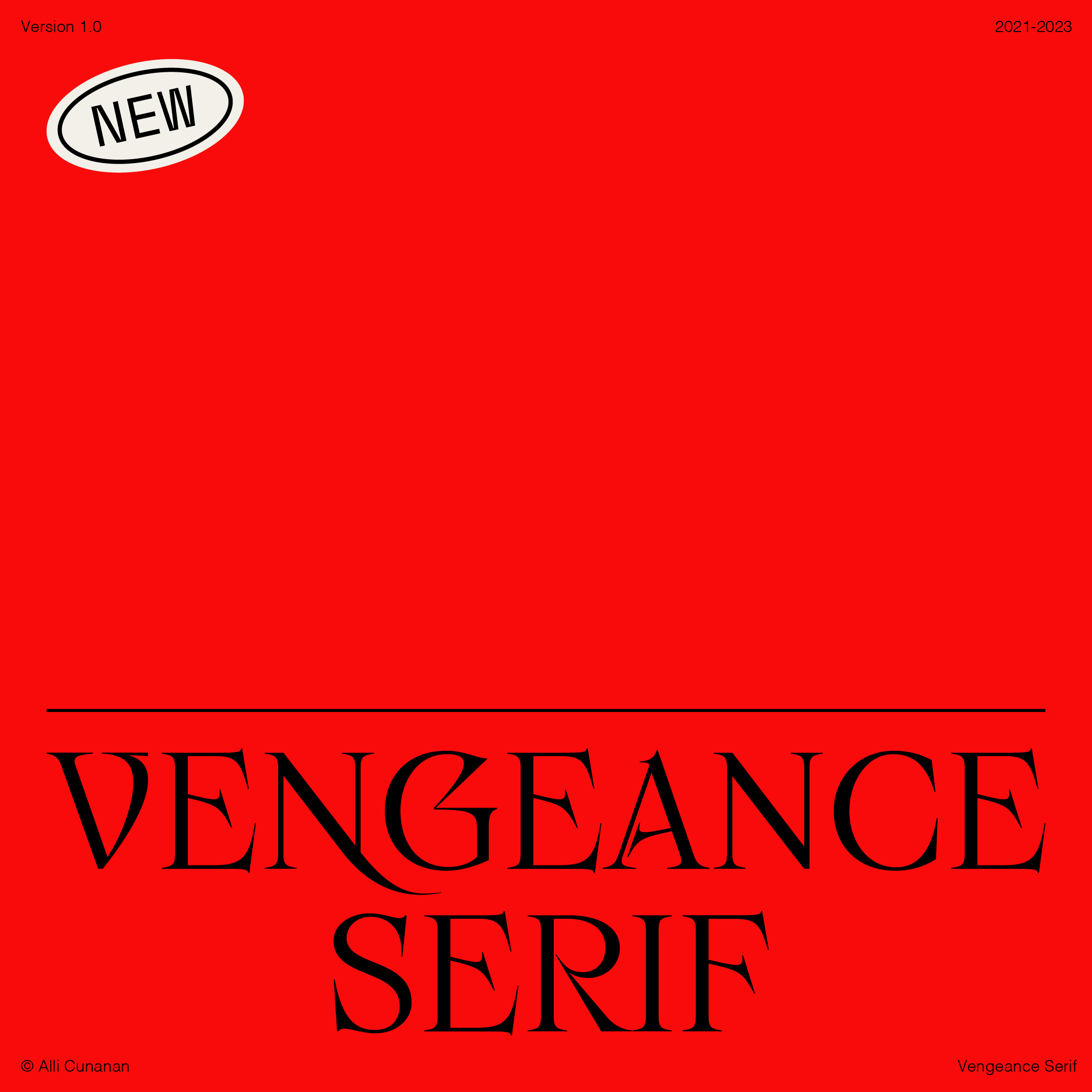 Пример шрифта Vengeance Serif Regular