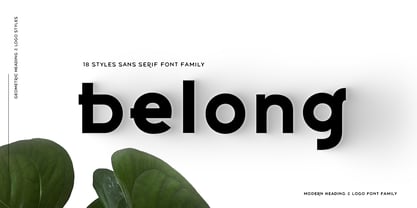 Пример шрифта Belong Sans Light Italic