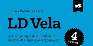 Пример шрифта LD Vela SC Regular